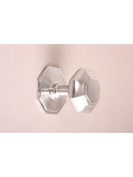 Front door knob Brushed Chrome 77mm