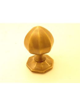 Door knob bronze antique 'octagonal'