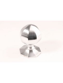 Front door knob Brushed Chrome 75mm