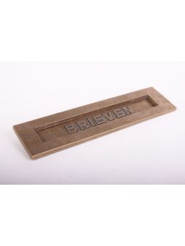 Letter plate Brass Antique 80 x 320mm