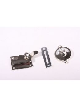 Toilet lock with indicator Bright Chrome 70mm