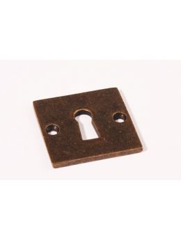 Keyhole escutcheon Brass Antique 50mm