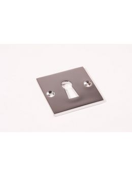 Keyhole escutcheon Bright Chrome 50mm