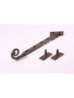 Casement window stay Rust Lacquer 240mm