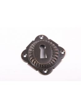 Keyhole escutcheon Brass Antique 65mm