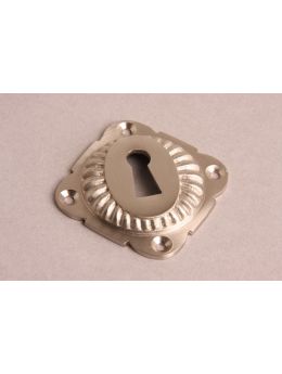 Keyhole escutcheon Brushed Nickel 65mm