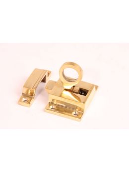 Transom Window Latch Brass Polish 38 x 55mm