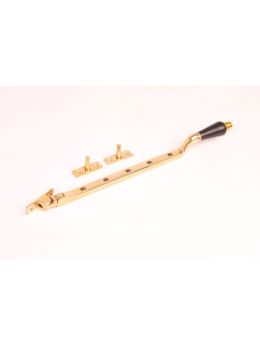 Casement window stay Brass polish plated 285mm