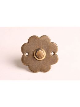 Doorbell push Brass Antique 60mm