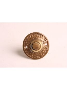 Doorbell push Brass Antique 42mm