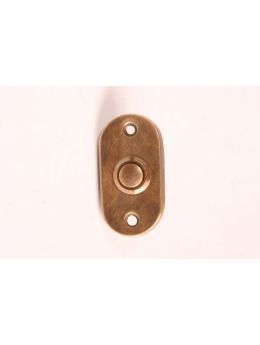 Doorbell push Brass Antique 29mm