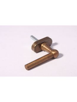 Tilt & Turn window handle Brass Antique 100mm