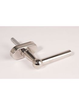 Tilt & Turn window handle Bright Nickel 100mm